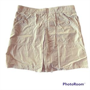 Lands’ End Girls Sunlife Skirt Skort School Uniform Field Khaki Size 16